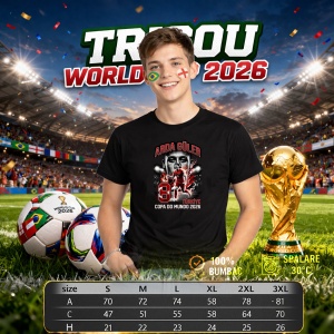 Tricou Arda Guler Turkey World Cup Fifa 2026, din bumbac 100%, tricou negru, Copii | Dama | Barbat - Img 6
