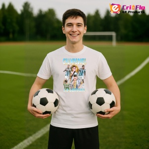 Tricou Argentina Campioana cu Messi - Copii | Dama | Barbat - Img 3