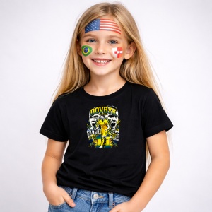 Tricou Artem Dovbyk Ukraine World Cup Fifa 2026, din bumbac 100%, tricou negru, Copii | Dama | Barbat