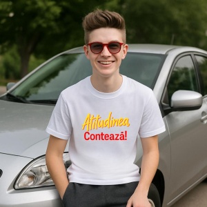 Tricou Atitudinea Conteaza mereu - Copii | Dama | Barbat - Img 4