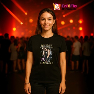 Tricou Avril Lavigne - Grunge Pose, muzica Pop Punk, Dama | Barbat | Copii, Culoare Negru - Img 11