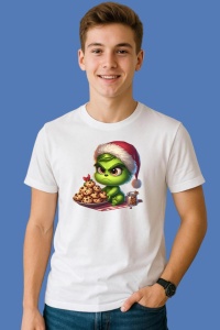 Tricou Baby Grinch Cookies Jar, din bumbac 100%, tricou alb, Copii | Dama | Barbat - Img 3
