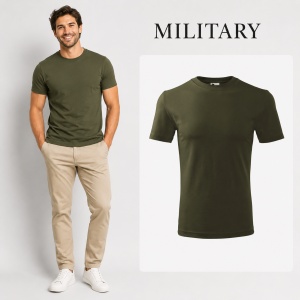 Tricou Bărbat, 100% Bumbac, 145 g/m², Guler Rotund, 26 Culori, Mărimi S–3XL - Img 26