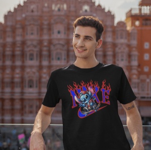 Tricou barbat bumbac 100%, personalizat, haios, Skate Stitch - Cadou