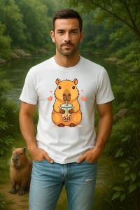 Tricou Barbat CapyBara - bea cafea
