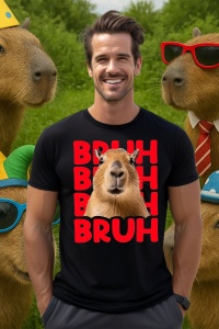 Tricou Barbat CapyBara - BRUH