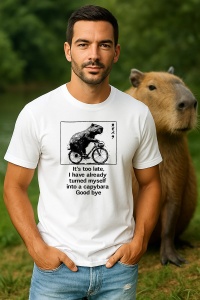 Tricou Barbat CapyBara - E prea tarziu, deja sunt capybara - Img 1