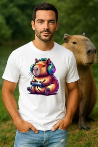 Tricou Barbat CapyBara - Gamer - Img 3