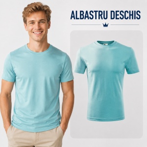 Tricou Bărbat Classic Basic New, 100% Bumbac, 145 g/m², Guler Rotund, 26 Culori, Mărimi S–3XL - Img 12