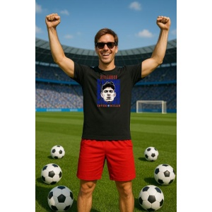 Tricou Barbat cu Fotbalistul Alessandro Bastoni - Inter Milano v1