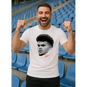 Tricou Barbat cu Fotbalistul Brahim Diaz Real Madrid