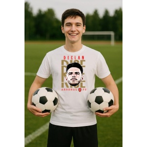 Tricou Barbat cu Fotbalistul Declan Rice - Arsenal FC v2 - Img 6