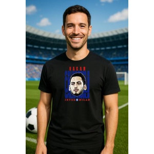 Tricou Barbat cu Fotbalistul Hakan calhanolu - Inter Milano - Img 5