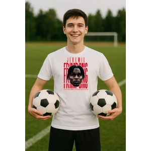 Tricou Barbat cu Fotbalistul Jeremie Agyekum Frimpong - Bayer 04 Leverkusen - Img 6
