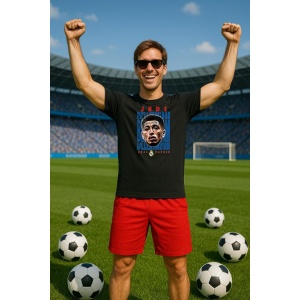Tricou Barbat cu Fotbalistul Jude Victor William Bellingham - Real Madrid - Img 2