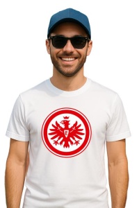 Tricou barbat cu logo stema Eintracht Frankfurt Germania , din bumbac 100% - Img 3