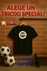 Tricou barbat cu logo stema Fenerbahçe Turcia , din bumbac 100% - Img 6