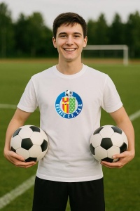 Tricou barbat cu logo stema Getafe logo Spania , din bumbac 100% - Img 8