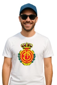 Tricou barbat cu logo stema Rcd mallorca Spania , din bumbac 100% - Img 3