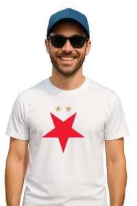 Tricou barbat cu logo stema Slavia-symbol-nowordmark-RGB Germania , din bumbac 100% - Img 3