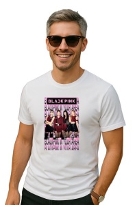 Tricou barbat Kpop cu trupa BLACKPINK 11 music Coreean 159 - Img 2
