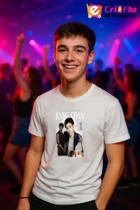 Tricou barbat Kpop cu trupa CHRISTOPHER CHAN BANG BANG CHAN music Coreean 204 - Img 6