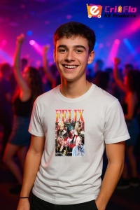 Tricou barbat Kpop cu trupa FELIX music Coreean 209 - Img 5