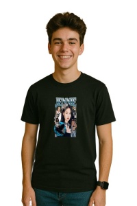 Tricou barbat Kpop cu trupa JENNIE X LISA - BLACKPINK music Coreean 228 - Img 3
