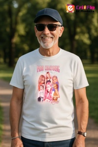Tricou barbat Kpop cu trupa PARK CHAEYOUNG ROSE music Coreean 278 - Img 5