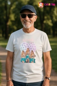 Tricou barbat Kpop cu trupa ROSE 3 music Coreean 280 - Img 5