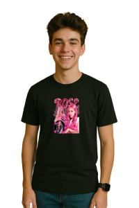 Tricou barbat Kpop cu trupa ROSE BLOACK PINK music Coreean 281 - Img 2
