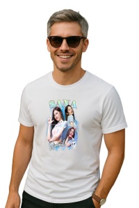 Tricou barbat Kpop cu trupa SANA 2 music Coreean 284 - Img 2