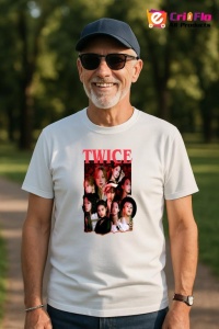 Tricou barbat Kpop cu trupa TWICE 15 music Coreean 296 - Img 5
