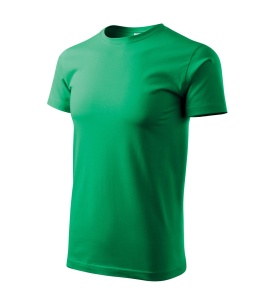 Tricou pentru barbati basic din bumbac de culoare verde mediu