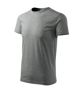 Tricou pentru barbati basic din bumbac de culoare gri inchis