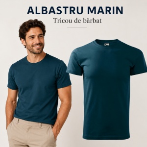 Tricou Bărbat Simplu Malfini Basic, 100% Bumbac, Regular Fit, casual office Guler Rotund, Multiple Culori XS - 5XL - Img 12