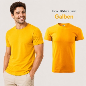 Tricou Bărbat Simplu Malfini Basic, 100% Bumbac, Regular Fit, casual office Guler Rotund, Multiple Culori XS - 5XL - Img 22