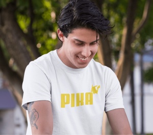 Tricou barbati haios personalizat - Pika - din bumbac, personalizat - Cadou
