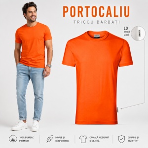 Tricou bărbați heavy, 100% bumbac pre-shrunk, 200 g/m², 14 nuanțe disponibile - Img 17
