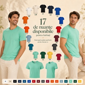 Tricou bărbați Rimeck Resist R01, 100% bumbac pre-shrunk, 160 g/m², 17 culori - Img 10