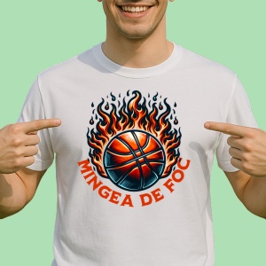 Tricou Basket, Mingea de foc - Basketball - Burn Game - Copii | Dama | Barbat - Img 2