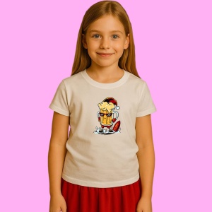 Tricou Beer Mug Santa, din bumbac 100% Copii | Dama | Barbat - Img 3