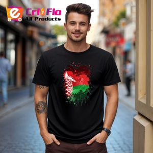 Tricou Belarus Steag Splash Art, Copii | Dama | Barbat, culoare negru