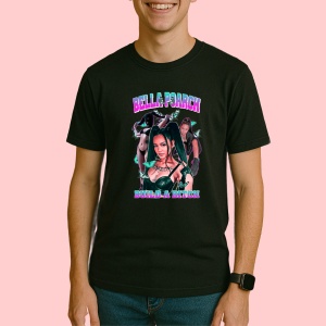 Tricou Bella Poarch - Build a Bitch, muzica Nu Metal, Dama | Barbat | Copii, Culoare Negru