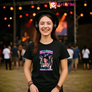 Tricou Bella Poarch - Build a Bitch, muzica Nu Metal, Dama | Barbat | Copii, Culoare Negru - Img 5