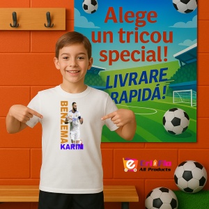 Tricou Benzema Karim Real Prezentare - Copii | Dama | Barbat - Img 6