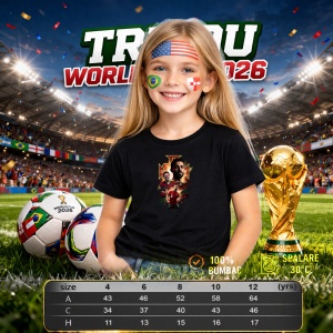 Tricou Bernardo Silva Portugal World Cup Fifa 2026 V4, din bumbac 100%, tricou negru, Copii | Dama | Barbat - Img 4