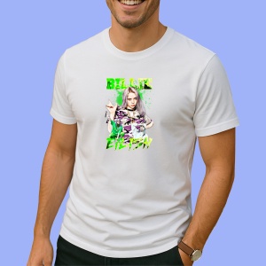Tricou Billie Eilish - Neon Look, muzica Hip-Hop, Dama | Barbat | Copii