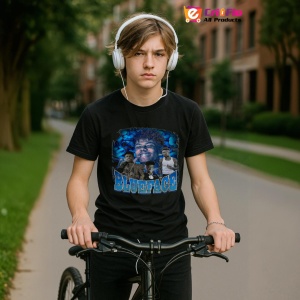 Tricou Blueface - White Duo, muzica Pop / R&B / Reggae, Dama | Barbat | Copii, Culoare Negru - Img 10