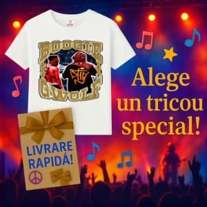 Tricou Boogie GWOLF - Red Gold, muzica Hip-Hop / Rap, Dama | Barbat | Copii - Img 14